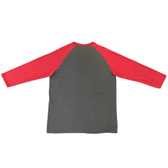 Disney Mickey Mouse Fair Isle Christmas Print Raglan Baseball Shirt - Picture 11 of 13